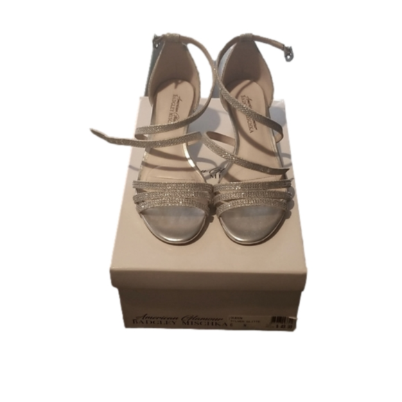 Badgley Mischka Shoes - American Glamour Badgley Mischka Women's Silver bedazzled Dress Shoes